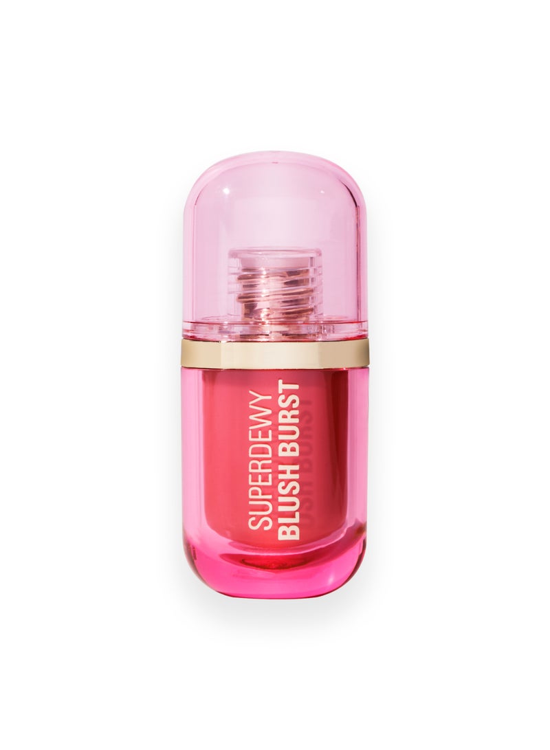 REVOLUTION Superdewy Blush Plump Serum Liquid Blush Strawberry Flush Cool Pink - Image 1